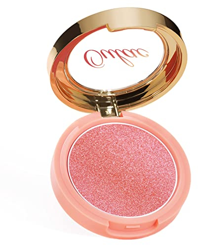Oulac Pink Schimmer Blush Make up, Lang Anhaltender Wangen Makeup Rouge Puder, Wasser und Schweißfest, Vegane Cream Blush und Tierversuchsfrei, F06 Pinky Ice