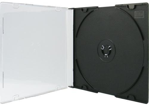 Xlayer 100 DVD CD Hüllen Single Black slimcase