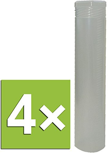 Rumold DP Drehpack Versandrollen Polyethylen (Transparent, 4 Stück)