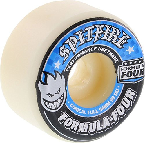 Spitfire Formula 4 99a Conical Full 54mm White W Blue Skate-Rollen