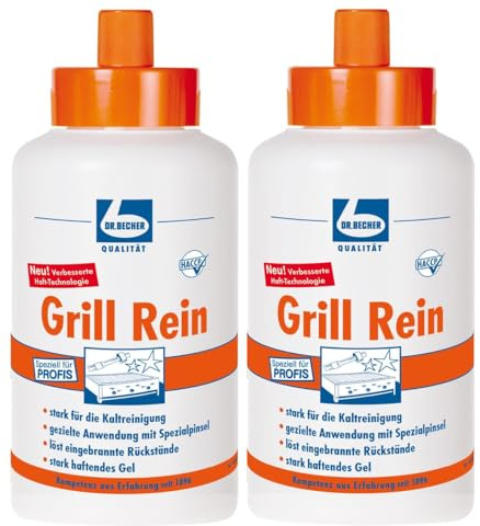 2x Dr. Becher Grill Rein für Grills, Fritteusen / 1 Liter