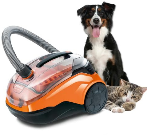 THOMAS CYCLOON HYBRID Family & Pets, 1700 W beutelloser Tierhaar Sauger | Zyklonsauger für Teppich, Sofa, Polster, Hartboden, Staubsauger mit Wasserfilter für Gerüche, Hundehaare, Made in Germany