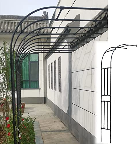 DZZTHSH Verzinkter Rosen-Halbbogen, Gartenbogen aus Metall von Lnder Trellis – Stabiler Rosenbogen aus Metall für atemberaubende Gartendekorationen
