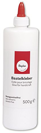 Rayher Bastelkleber mit Dosierverschluss, Flasche 500g, 3340900