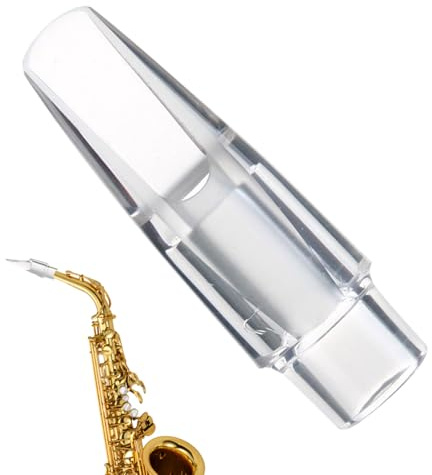 Transparentes Saxophonmundstück Transparentes Zubehör für Blasinstrumente | Saxophon Ersatzteil-Mundstück für Einsteiger, Studenten, Musikanten, fortgeschrittene Spieler, Musikenthusiasten