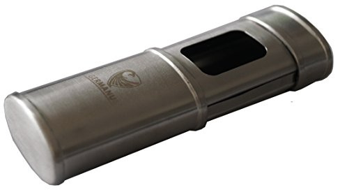 GERMANUS Zigaretten Taschenascher, Metall, Silber