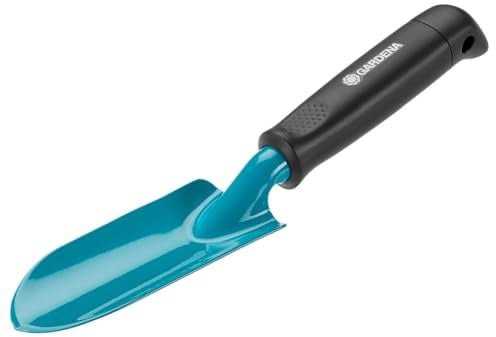 Gardena Classic Pflanzkelle: Handliche Schaufel für kleinere Pflanzarbeiten, aus Qualitätsstahl, korrosionsgeschützt, Rutschfester und ergonomischer Griff, Arbeitsbreite 6 cm (8951-20)