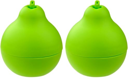 FACKELMANN Fruchtfliegenfalle Tecno, Obstfliegenfänger ohne Gift, Insektenfalle in Birnenoptik (Farbe: Grün), Menge: 1 Stück (Packung mit 2)