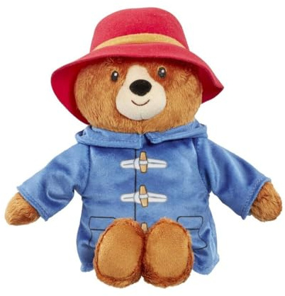 Rainbow Designs Kleiner Paddington Bär Plüschtier - Kuscheliger Teddy in berühmter roter Mütze und blauem Dufflecoat - Plüsch-Filmfigur für Kinderzimmer und Paddington Fans, Blau