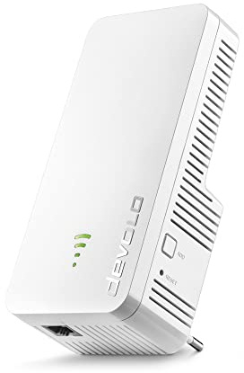 devolo WiFi 6 Repeater 3000, WLAN Repeater, bis zu 3.000 Mbit/s, Mesh WLAN Verstärker, Access Point, WiFi Extender, 1x Gigabit LAN Anschluss, weiß