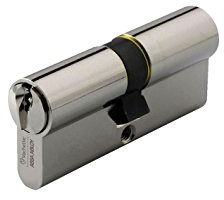 Vachette FIRST Halbzylinder, mechanisch, für Tür – 1 Eingang 30 x 10 mm – Mechanismus mit 5 Sicherungsstiften – 3 Schlüssel – einfache Installation – vernickelte Oberfläche