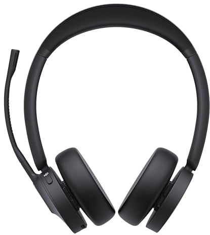 Yealink WH64 Dual Teams Headset inkl. Basisstation - Optimiert für Microsoft Teams, Zwei-Ohr-Design, Geräuschunterdrückung, USB-Verbindung