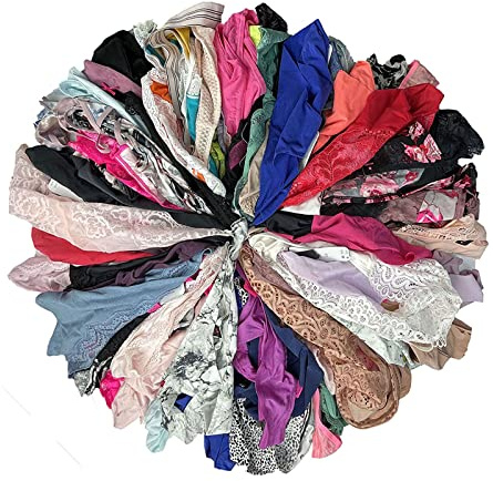 COLOROSES Damen 10/20 Multipack G-String Tangas für Frauen Spitze Tanga Unterwäsche Sexy Höschen Drucke