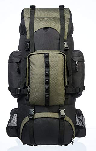 Amazon Basics Wanderrucksack 65 L, Grün