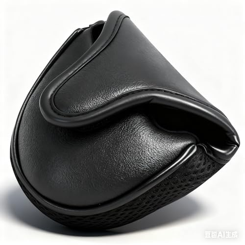 VGEBY Schlägerkopfhüllen, Putter Cover PU Lederschutz Wasserdichte Mallet Putter Hülle Abdeckung für Golf