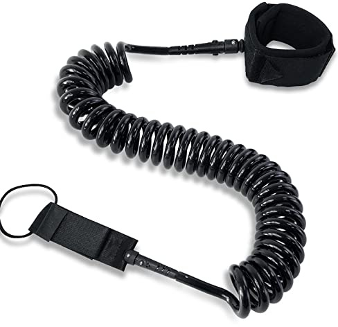 WOUMON 10ft SUP Leash,Surfboard Leash,Surfbretter Elastische Fußseil für Paddle Board,Stand up Paddle,Kanusport,Kajaks,Longboards