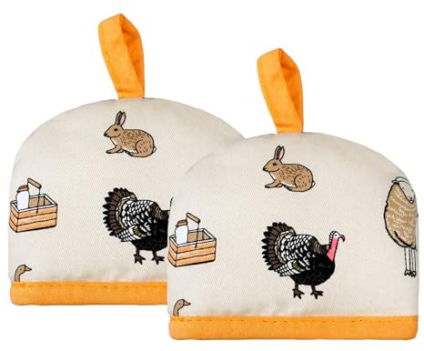Set mit 2 Eierwärmern, Eierwärmer, Küchendekoration, für Frühstückseier, Abdeckungen