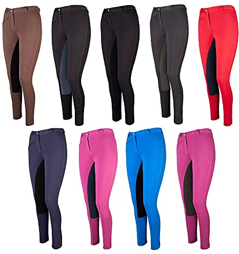 PFIFF Damen Pfiff Damen Reithose Vollbesatz Vollbesatzreithose Farben, Alle Größen 101197, Schwarz, 40 EU
