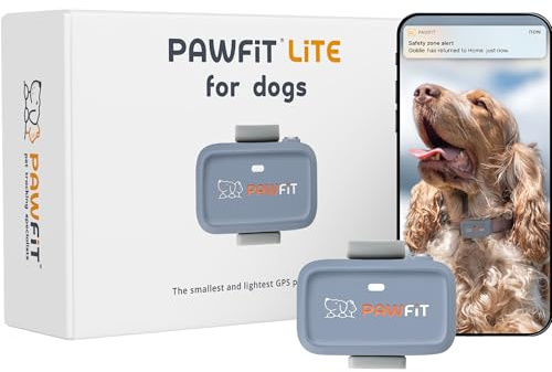 Pawfit Lite 4G GPS Hundetracker Live-Tracking Ultraleicht Charcoal Grey