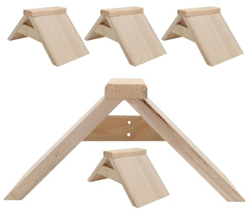ifundom Papageienstand 5 Stück Taubenstangen 5stücke Holzbarsch zum Kauen und Heimdekoration für Papageien und Tauben