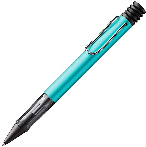 Lamy AL-star turmaline Kugelschreiber - leichter Kuli mit transparenten, ergonomischen Griff & Gehäuse aus Aluminium - inkl. Großraummine M 16 in schwarz