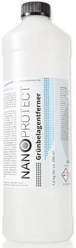 Nanoprotect 1 kg Grünbelagentferner Konzentrat - Desinfektion für ca. 200 m²