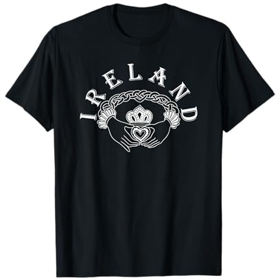 Irischer Claddagh-Ring Irland Galway Reisen Keltisch T-Shirt