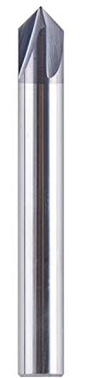 SpeTool VHM Fasenfräser 4 Flöten V Nutfräser 6,35 mm(1/4) Schaft 90 grad CNC Fräser Schaftfräser mit TiAlN Beschichtung für Werkzeugmaschinen und Anfasen