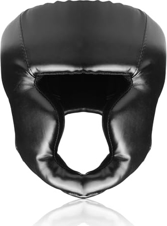 WIYETY Kinder-Boxhelm, hochwertiger Kopfschutz aus Kunstleder, verstellbare Größe, Muay Thai, Kampfsport, MMA, Boxen