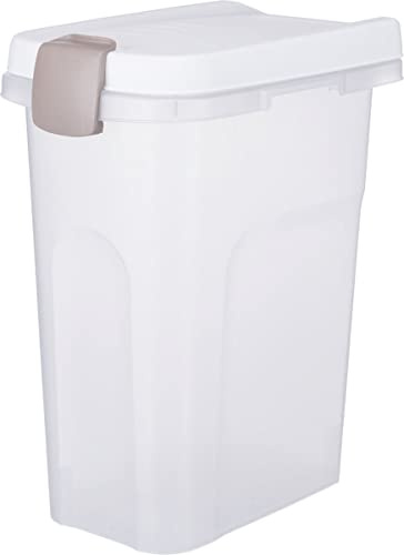 TRIXIE Tonne - transparent-weiß/weiß 15 l/22 × 41 × 33 cm