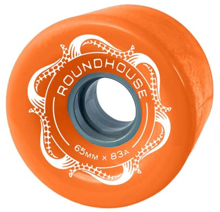 Roues Skateboard | Roundhouse Slick 65mm/83a | Couleur Orange Glo | Carver