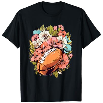 American Football mit Blumen I American Football T-Shirt