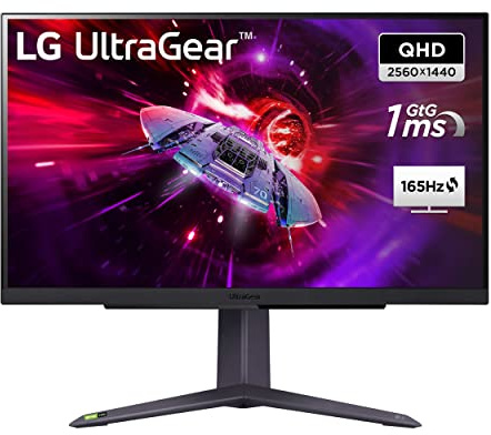 LG Electronics 27GS75QX-B.AEU Ultragear™ QHD Gaming IPS-Monitor 27 (68,4 cm), 2560 x 1440, 16:9, 1ms GtG, 180 Hz, HDR10, 300 cd/m² Helligkeit (typ.), NVIDIA G-Sync Compatible, AMD FreeSync - Schwarz