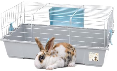 GarPet Kaninchenkäfig innen Indoor Hasenkäfig Meerschweinchen Käfig Hasenstall Kaninchenstall Nagerkäfig