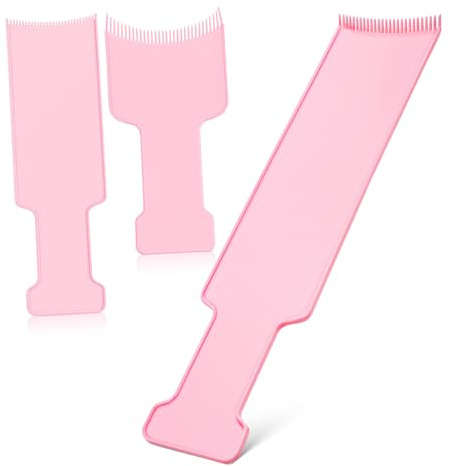 GANAZONO 3 Stück Teiliges Balayage Haarfärbe Abgerundeten Zähnen Komfortablem Griff und Praktischem Kamm design für Präzises Strähnchenfärben Highlights und Gleichmäßige Farbverteilung