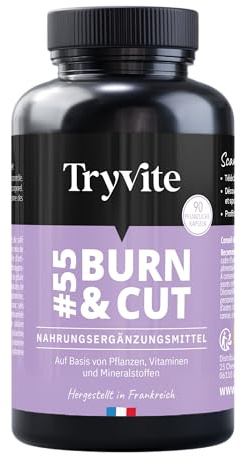 Nahrungsergänzungsmittel | Mit Artischocke & Nopal | 90 pflanzliche Kapseln | TRYVITE BURN&CUT