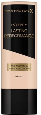 Max Factor Lasting Performance Foundation Fair 100 – Langanhaltendes Flüssig Make-up – Für die perfekte, schwerelose Grundierung – 1 x 35 ml
