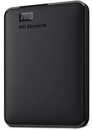 Western Digital Elements Portable externe Festplatte 5 TB (mobiler Speicher, USB 3.0-Schnittstelle, Plug-and-Play, für Windows formatiert) Schwarz