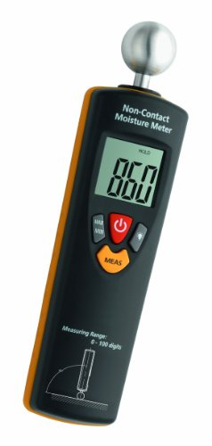 TFA Dostmann Humidcheck NON Contact, Materialfeuchtemessgerät, 30.5503, ideal für die Baustelle & Renovierung, bei Wasserschaden, Feuchtigkeitsmesser digital, schwarz