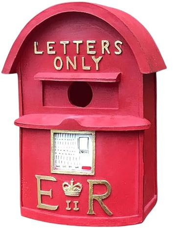 Vivid Arts Vogelhaus, Britischer Briefkasten, rot