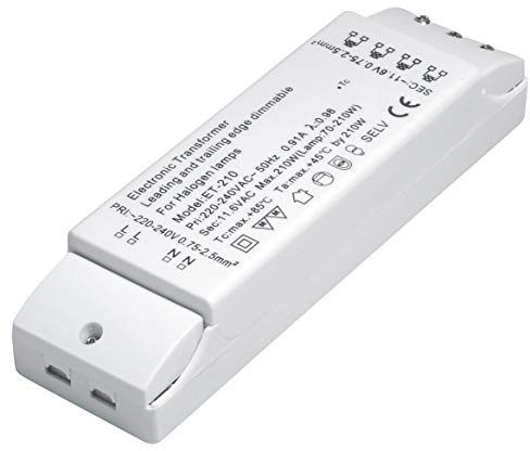 Elektronischer Halogen Trafo AC230V auf AC 12V 70W-210W Trafo Transformer Transformator Treiber für NV-Halogen Lampe