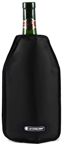 Le Creuset, Aktiv-Weinkühler für Wein oder Champagner, Schwarz, Wasserabweisender Stoff, 22 x 15.5 x 2.1 cm, WA-126, 59142010006068