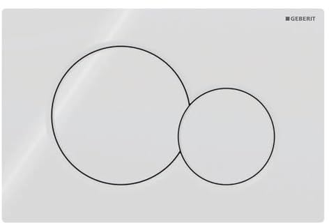 Geberit 115770115 Betätigungsplatte Sigma01, Kunststoff für 2-Mengen-Spülung 1 Stück