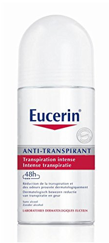 Eucerin Anti-Transpirant 48h Roll-on 50 ml, Antitranspirant-Deodorant für 48 Stunden Geruchsschutz und übermäßiges Schwitzen, Deoroller alkoholfrei und sanft