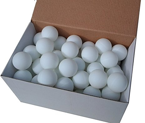 75 Tischtennisbälle 38mm ohne Aufdruck weiss stabiles Material