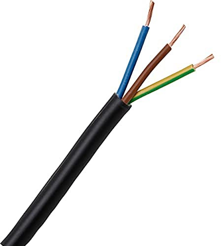 Kopp 152325008 Schlauchleitung H03 VV-F, 3 x 0.75 mm², 25 m, schwarz