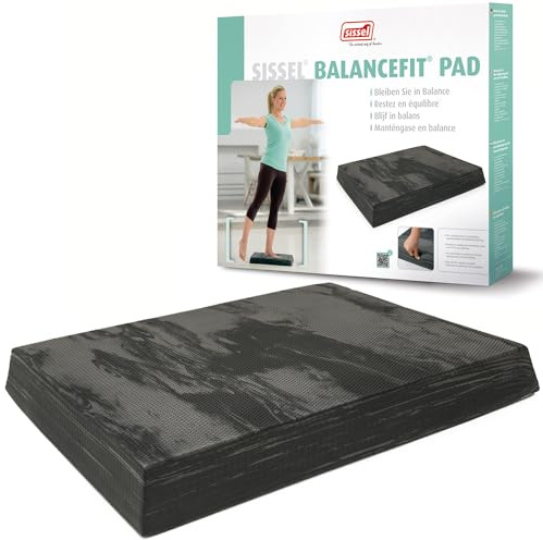 SISSEL Balance Pad Balancekissen | Balance Kissen für Training & Therapie | Schaumstoffmatte für Gleichgewicht & Koordination | Rutschfest | Belastbar bis 120 kg | Stehmatte