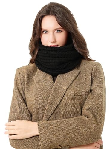 DonDon Schal Damen Winter Winterschal Strickschal Loop Schal Schlauchschal