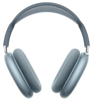 Apple AirPods Max Kabellose Kopfhörer, aktive Geräuschunterdrückung auf Pro Level, Transparenzmodus, personalisiertes 3D Audio, USB-C Ladecase, Blau