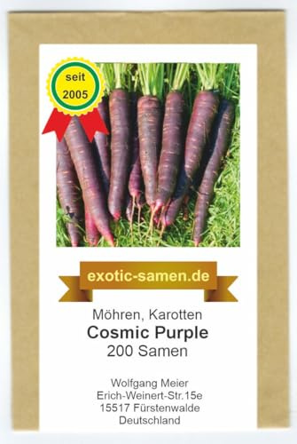 Möhre - Karotte - Cosmic Purple - alte, samenfeste Sorte - 200 Samen